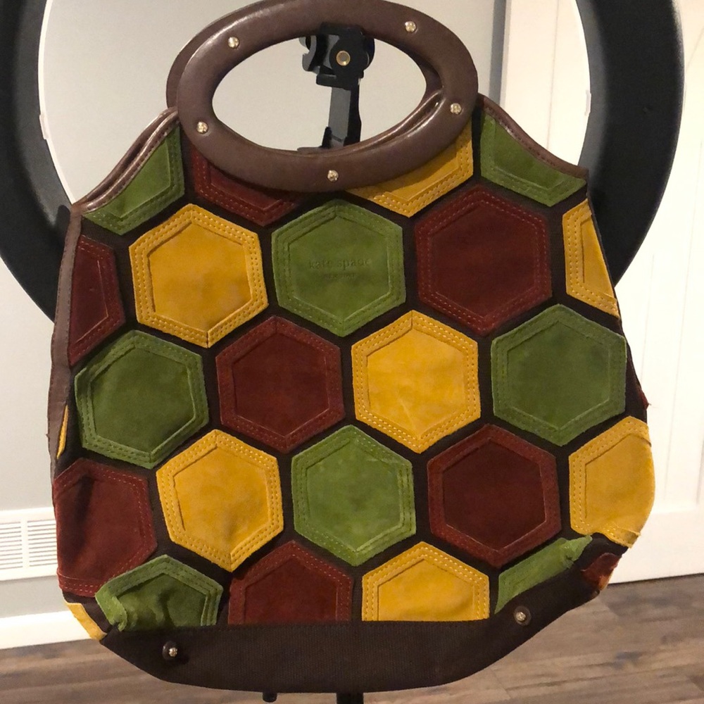 Vintage Kate Spade Suede Patch Tote